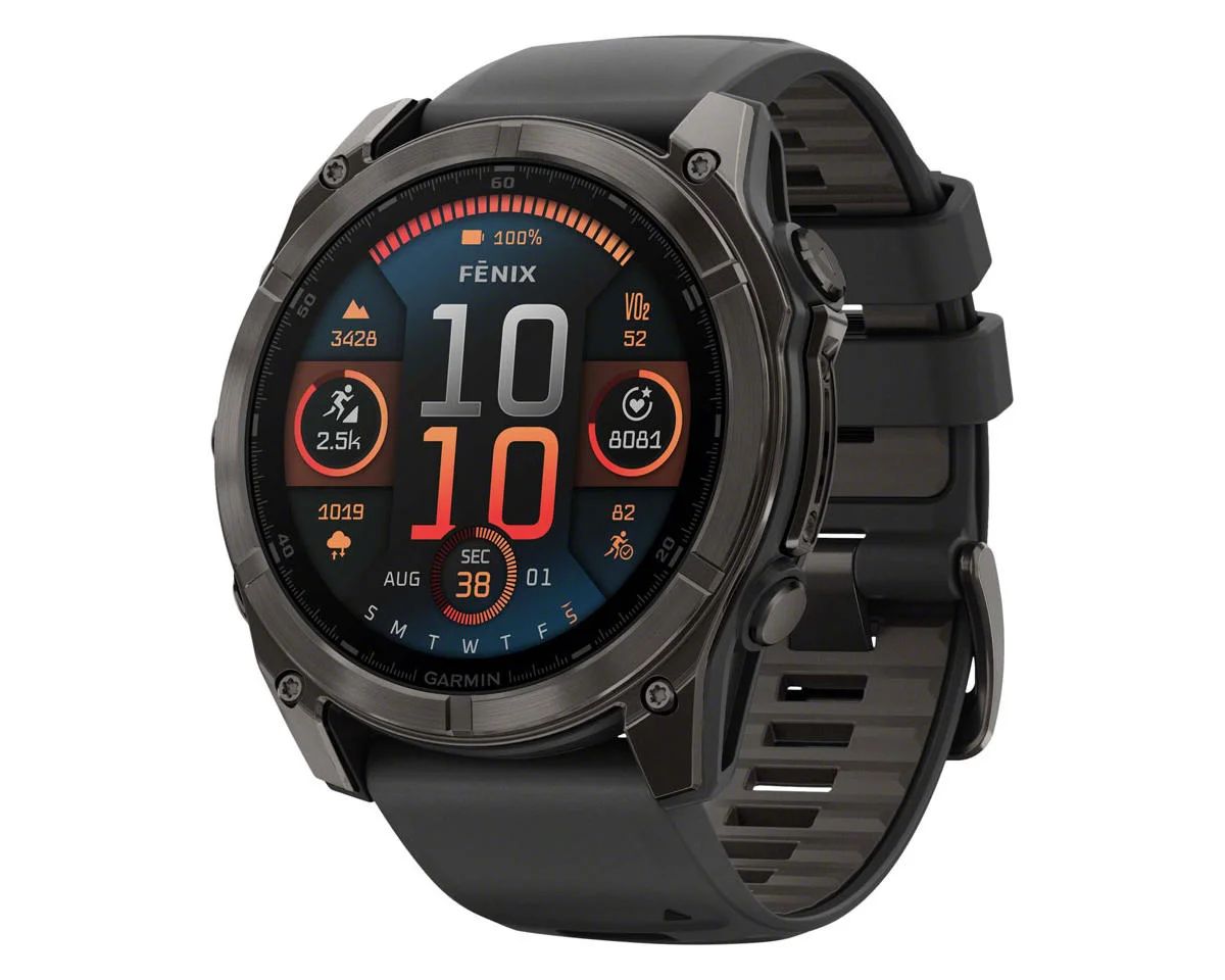 Garmin fenix 8 AMOLED Watch (Carbon Grey DLC Titanium) (51mm)